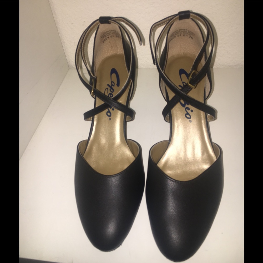 Capezio black dance heels